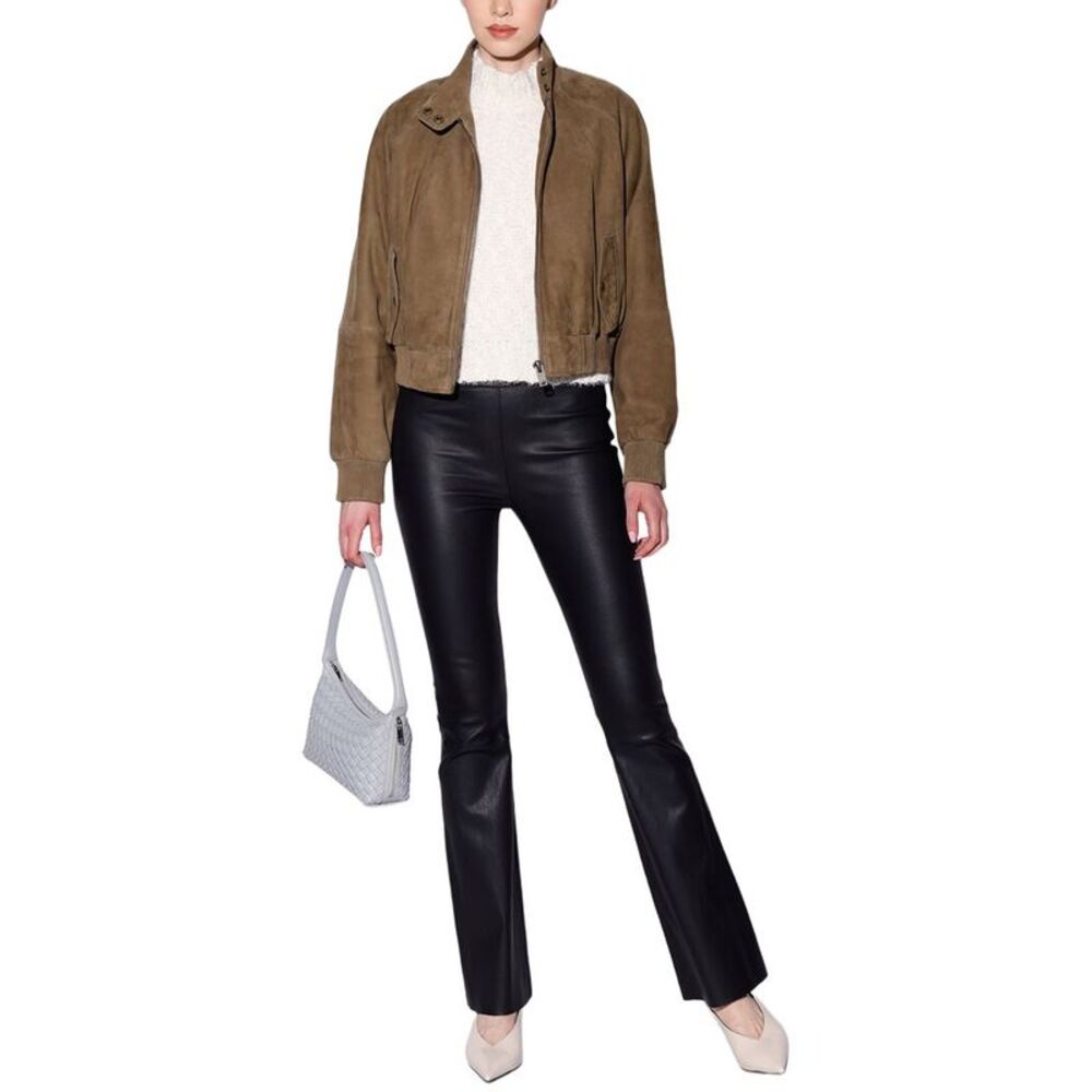 Walter Baker Womens Bowie Suede Jacket, Green - Picture 4 of 5